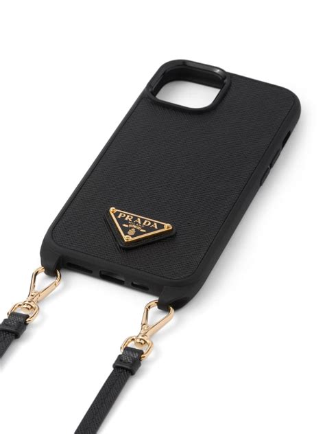 prada saffiano leather iphone wristlet|Prada wallet holder.